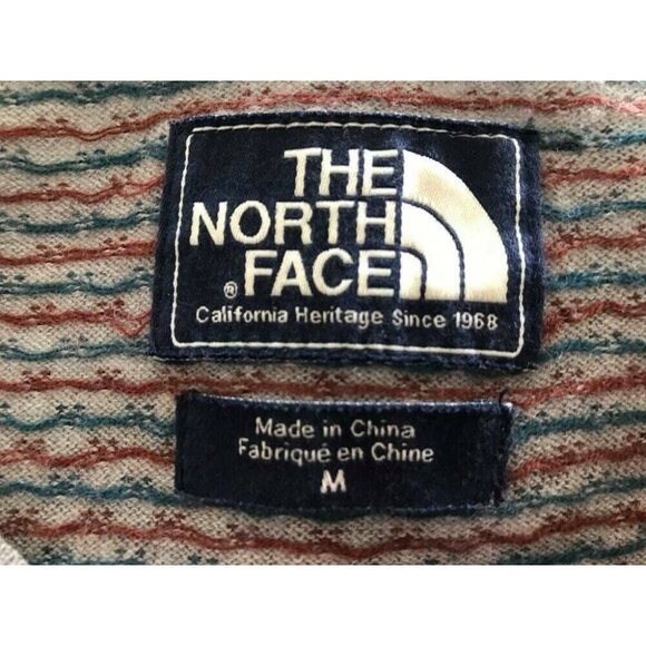 NORTH FACE Long Sleeve Nordic Sweater Womens Size Medium Wool Blend Gray - Picture 6 of 7